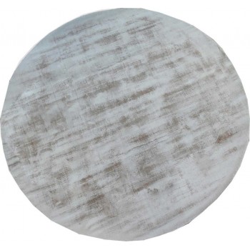 Едноцветен кръгъл килим Garous Tuft